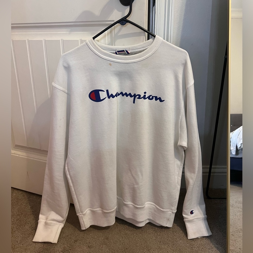 White champion crewneck
